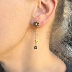 Sallantılı Papatya Küpe