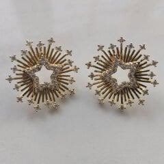 Işıltılı Yıldız Patlaması Küpeler