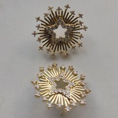 Işıltılı Yıldız Patlaması Küpeler