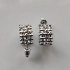 Üçlü Gümüş Tonlu Küpe Seti