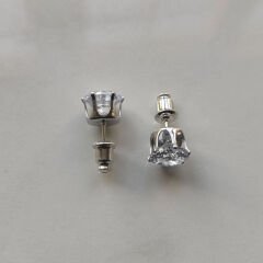 İnci Işıltılı Üçlü Gümüş Tonlu Küpe Seti