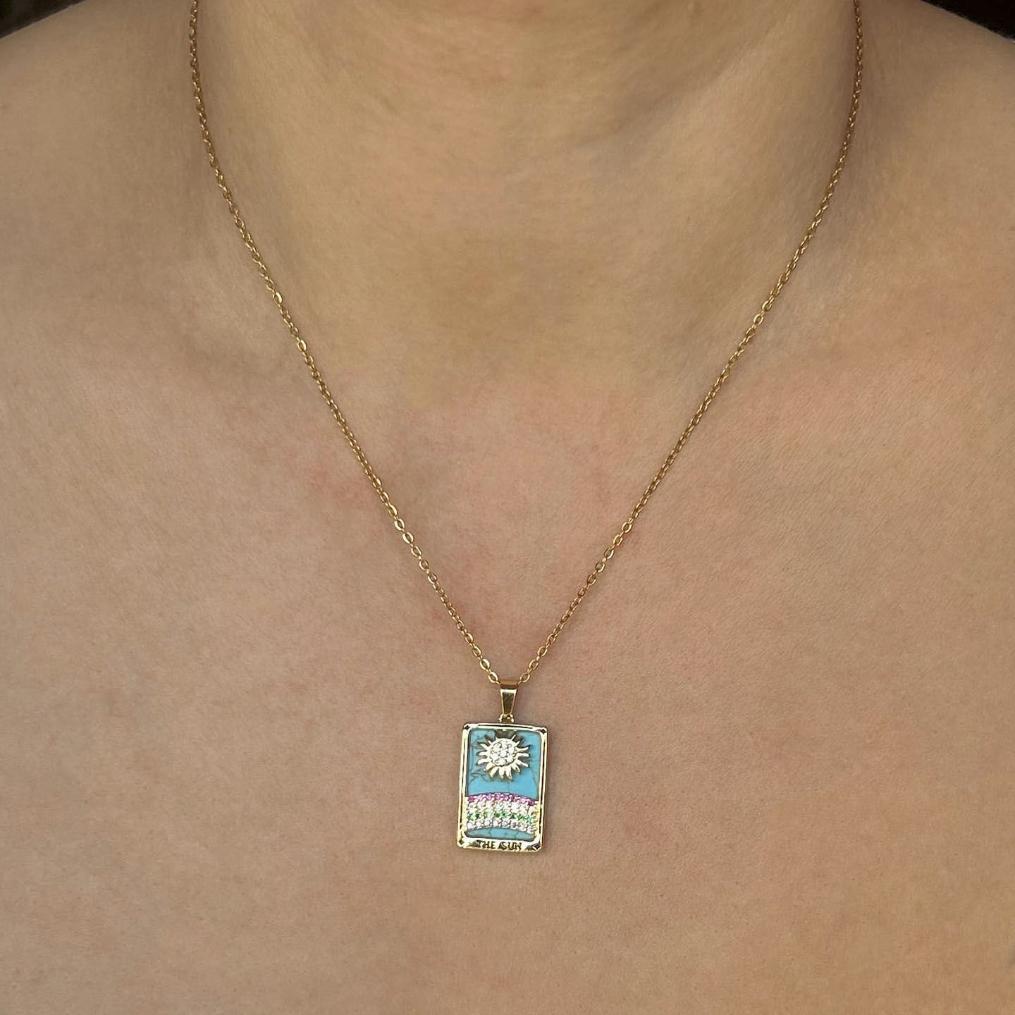 Tarot  ''The Sun Rainbow'' Kolye