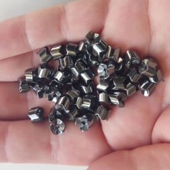 4x6 mm Silindir Hematit Taşı Antrasit