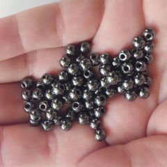 5 mm Hematit Taşı Boncuk Antrasit