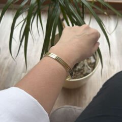 Üçlü Düz Ajda Bilezik