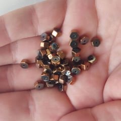 3x5 mm Altıgen Hematit  Bronz