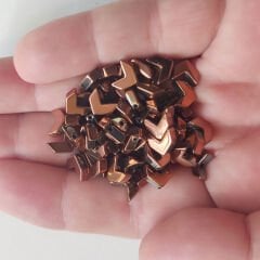 2x8 mm Ok Hematit  Bronz