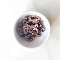 2x8 mm Ok Hematit  Bronz