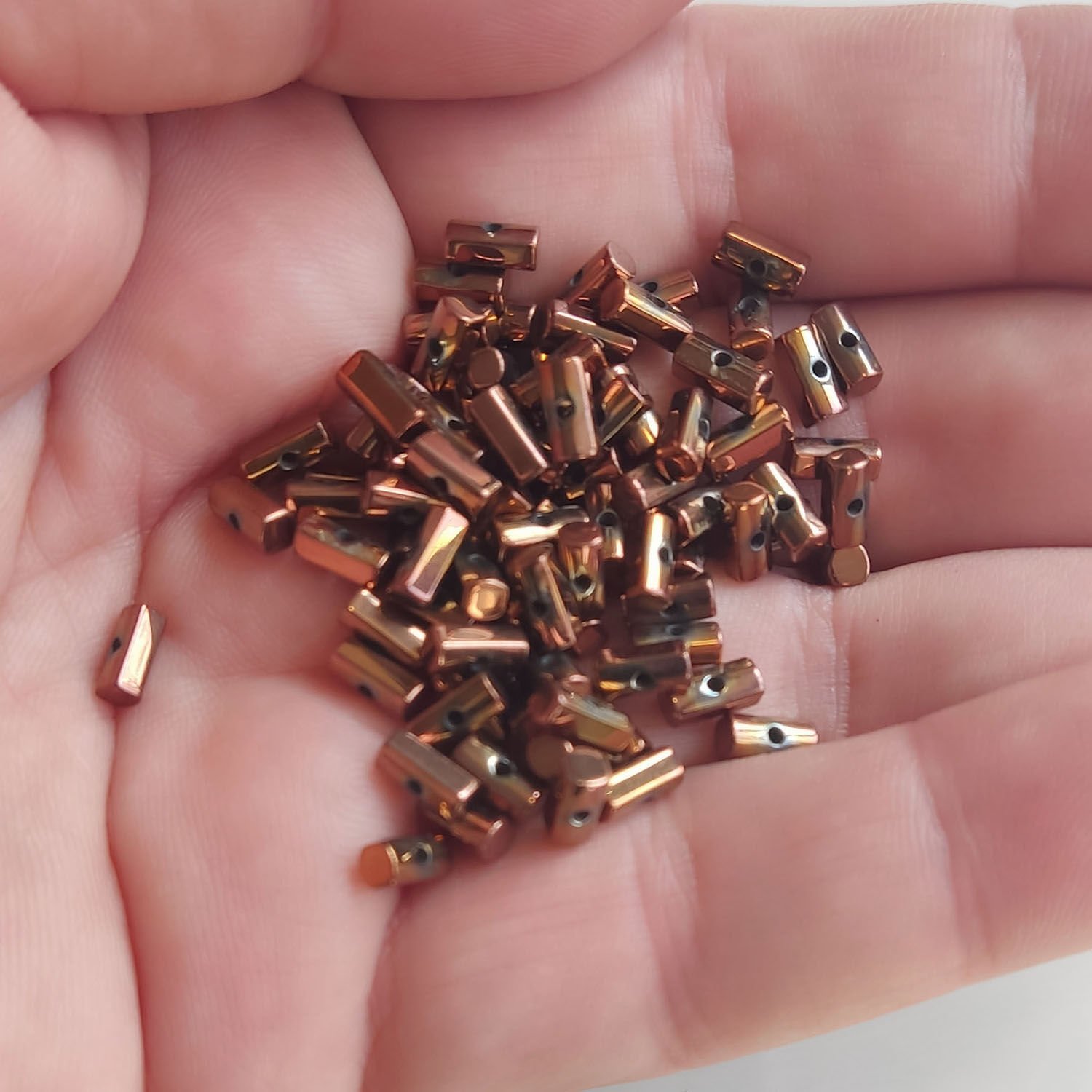 3x6 Dikdörtgen Hematit  Bronz