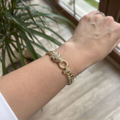 Taşlı Kaplan Bileklik