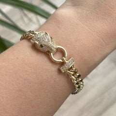 Taşlı Kaplan Bileklik