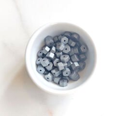 3x5 mm Altıgen Hematit  Antrasit MAT