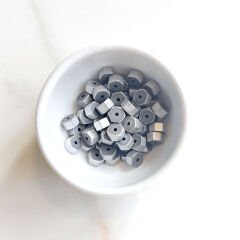 3x5 mm Altıgen Hematit  Krom MAT