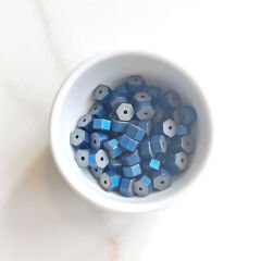3x5 mm Altıgen Hematit  Mavi