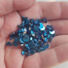 2x6 mm Ok Hematit  Mavi