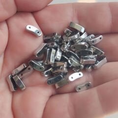 3x10 Çift Delik Hematit  Krom