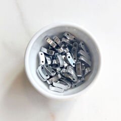 3x10 Çift Delik Hematit  Krom
