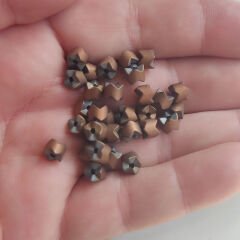 4x6 mm Silindir Hematit Taşı Mat Bronz