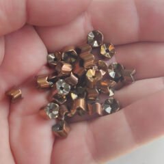 5x6 mm Silindir Hematit Taşı Bronz