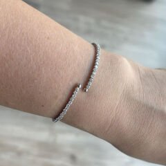 Taşlı Gümüş Bileklik
