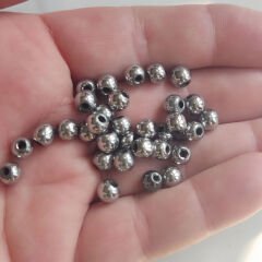 6 mm Hematit Taşı Boncuk Krom