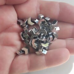 5x7 mm Ok Hematit  Krom