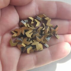 3x8 mm Ok Hematit  Mat Altın Rengi