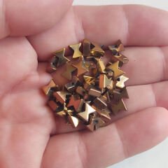 3x6 Kelebek Hematit Taşı Bronz