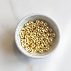 5 mm Hematit Taşı Boncuk Mor