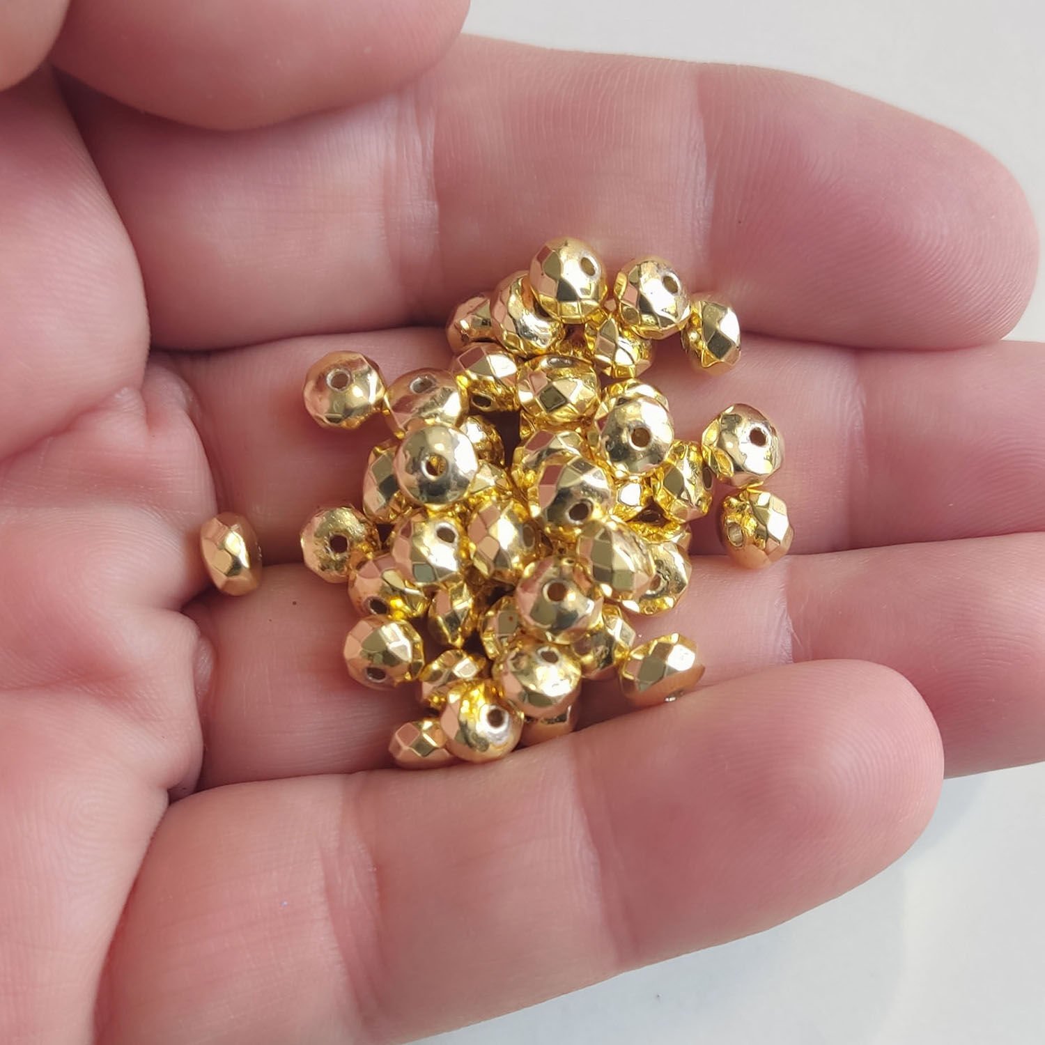 6x4 mm Hematit Taşı Boncuk Mor