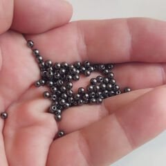 3 mm Hematit Taşı Boncuk Mor