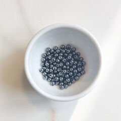 3 mm Hematit Taşı Boncuk Mor