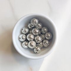 8 mm Hematit Taşı Boncuk Mor