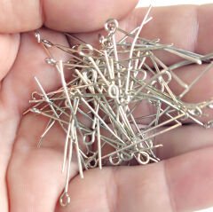 40 mm Halkalı Takı Çivisi Gümüş Rengi