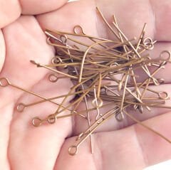 40 mm Halkalı Takı Çivisi Bronz Rengi