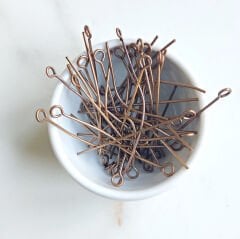 40 mm Halkalı Takı Çivisi Bronz Rengi