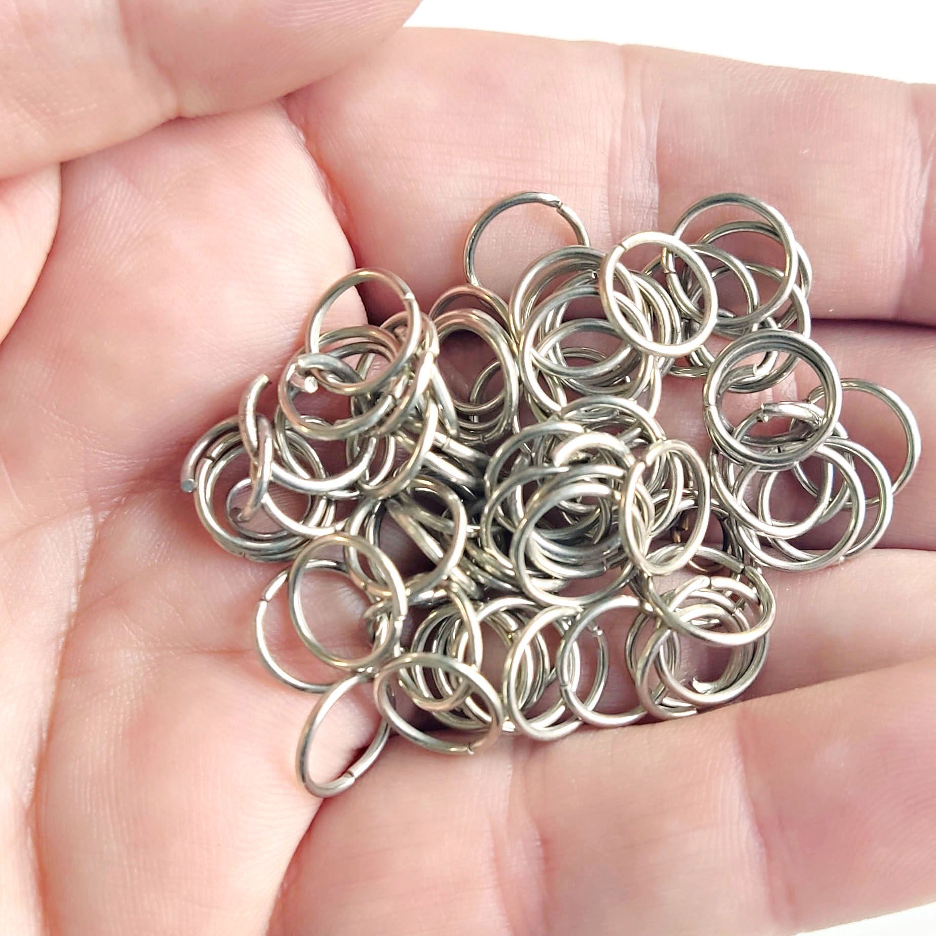 10 mm Halka Gümüş Rengi