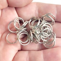 15 mm Halka Gümüş Rengi