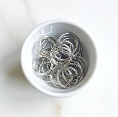 15 mm Halka Gümüş Rengi