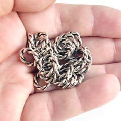 12 mm Burgulu Halka Gümüş Rengi