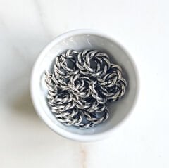 12 mm Burgulu Halka Gümüş Rengi
