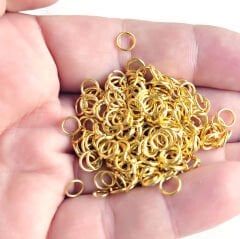 6 mm Halka Altın Rengi