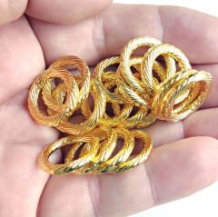 19 mm Halka Altın Rengi