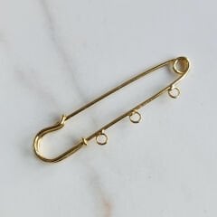 7 cm Çengel İğne ( 3 Halkalı) Altın Kaplama