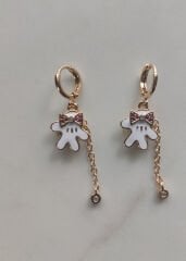 Çocuk Figürlü Beyaz Küpe