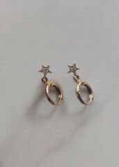 Zirkon Taşlı Yıldız Çocuk Küpe