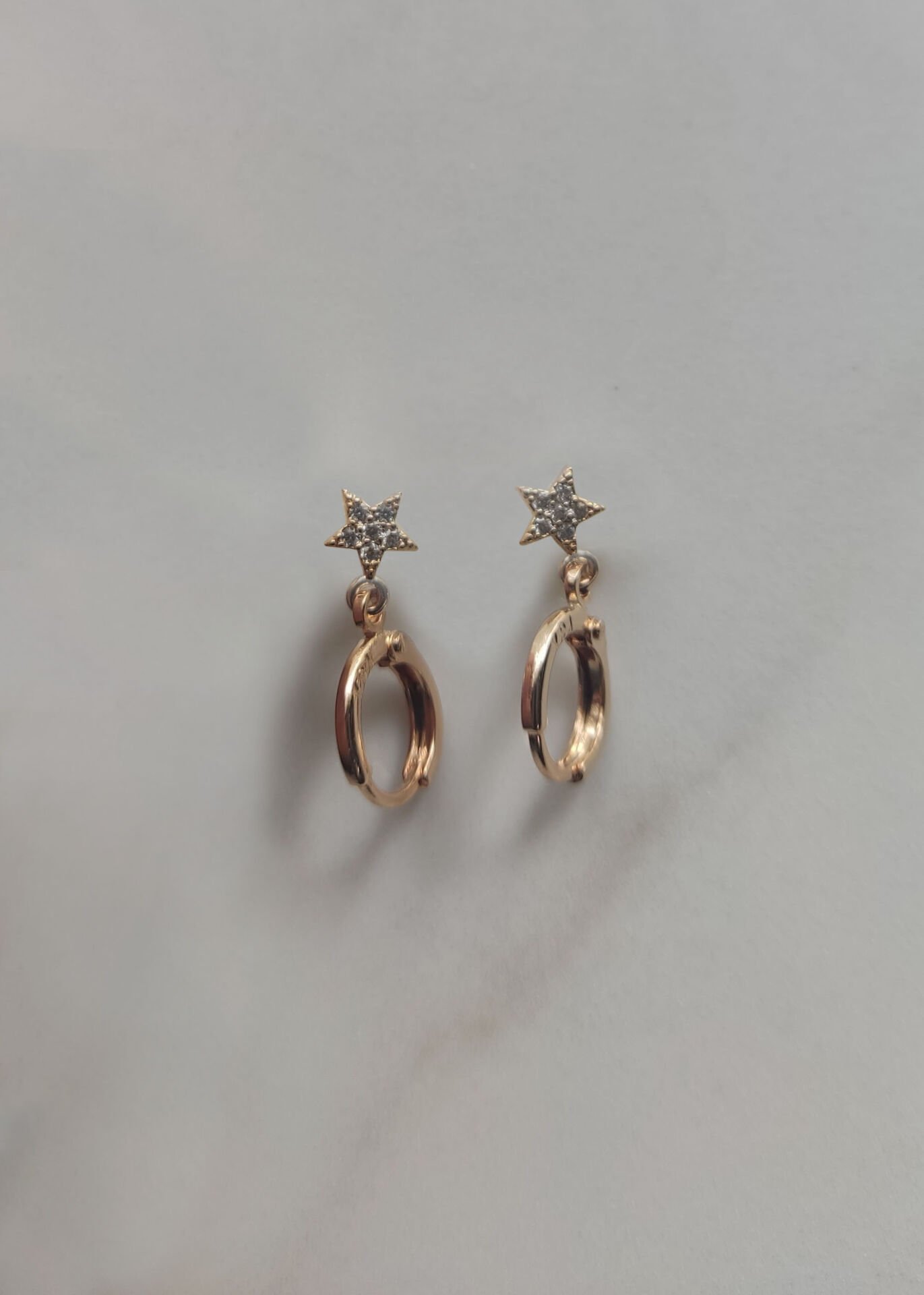 Zirkon Taşlı Yıldız Çocuk Küpe