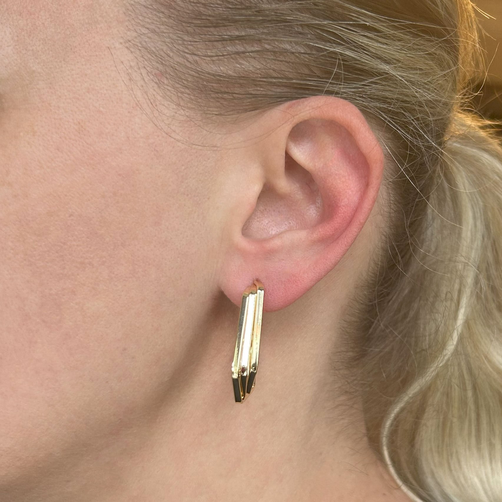 Geometrik Halka Küpe