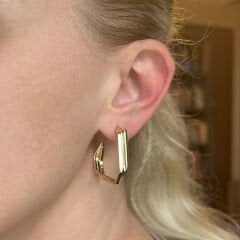 Geometrik Halka Küpe