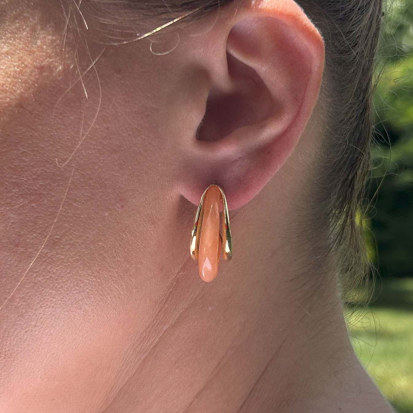 Somon Yarım Ay Küpe